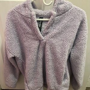 Lavender Sherpa Fleece Hoodie